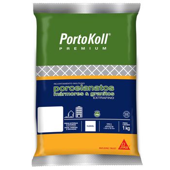 Rejunte Extra Fino 1kg Portokoll - FLUZÃO CONSTRUÇÃO