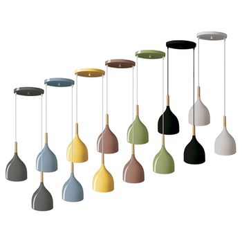 Pendente Aquarela Gota 2 Luzes 170x250mm - FLUZÃO CONSTRUÇÃO