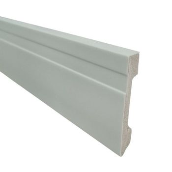 RODAPÉ FRISADO SLIM POLIESTIRENO KIT COM 02 PEÇAS - FLUZÃO CONSTRUÇÃO