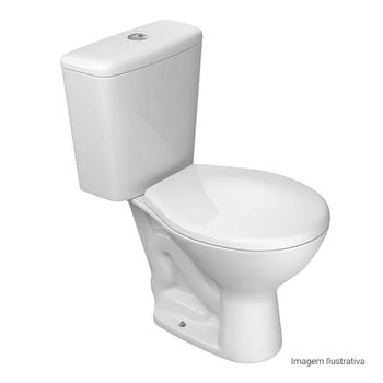 VASO COM CAIXA ACOPLADA IZY BRANCO GELO - FLUZÃO CONSTRUÇÃO