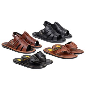 Chinelo Masculino em Couro Legítimo