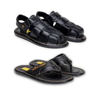 Chinelo Masculino em Couro Legítimo