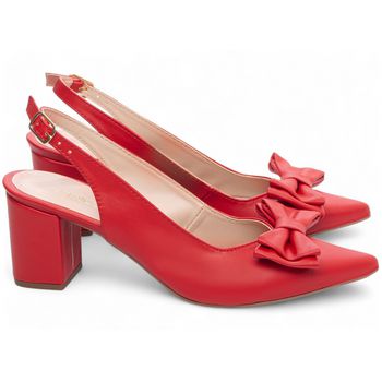 Sapato Scarpin Vermelho - FrancaSapatos | Sapatos em Couro Direto da Fábrica