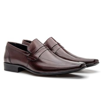 Sapato Clássico Social Masculino Marrom - FrancaSapatos | Sapatos em Couro Direto da Fábrica