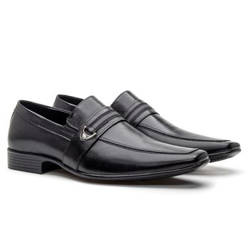 Sapato Clássico Social Masculino Preto - FrancaSapatos | Sapatos em Couro Direto da Fábrica