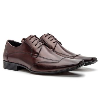 Sapato Clássico Social Masculino Marrom - FrancaSapatos | Sapatos em Couro Direto da Fábrica