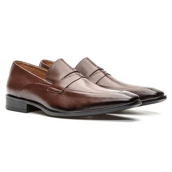 Mocassim Masculino Loafer Couro Marrom - Franca Sapatos | Sapatos em Couro Direto da Fábrica
