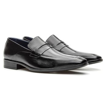 Mocassim Masculino Loafer Couro Preto - Franca Sapatos | Sapatos em Couro Direto da Fábrica