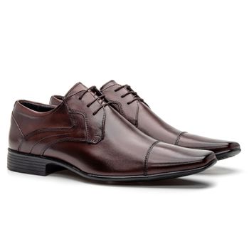Sapato Clássico Social Masculino Marrom - FrancaSapatos | Sapatos em Couro Direto da Fábrica