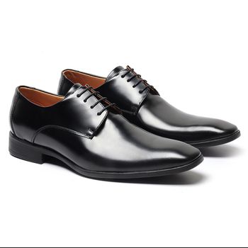 Sapato Social Oxford Cromo Argentino Preto - Franca Sapatos | Sapatos em Couro Direto da Fábrica