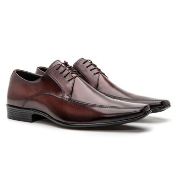 Sapato Clássico Social Masculino Marrom - FrancaSapatos | Sapatos em Couro Direto da Fábrica