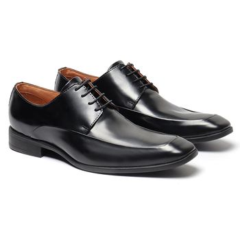 Sapato Social Oxford Cromo Argentino Preto - Franca Sapatos | Sapatos em Couro Direto da Fábrica