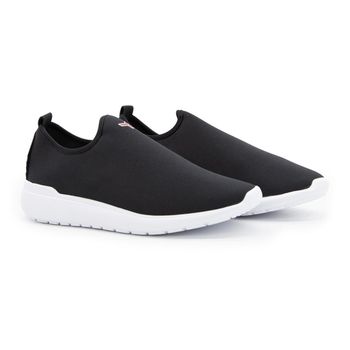Tênis Caminhada Confortável Preto - Franca Sapatos | Sapatos em Couro Direto da Fábrica