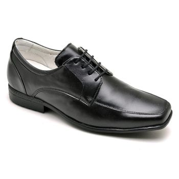 Sapato Casual Conforto Couro de Carneiro Preto 020 - Franca Sapatos | Sapatos em Couro Direto da Fábrica