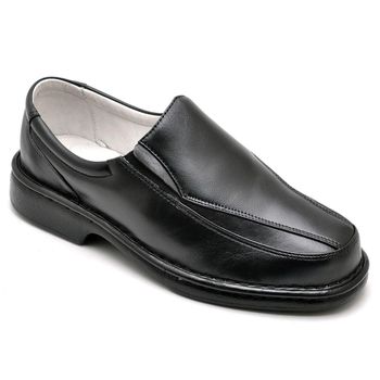 Sapato Casual Conforto Couro de Carneiro Preto 2001 - Franca Sapatos | Sapatos em Couro Direto da Fábrica