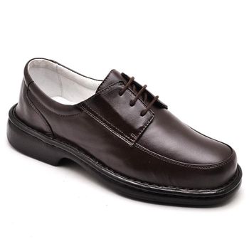 Sapato Casual Conforto Couro de Carneiro Marrom 2002 - Franca Sapatos | Sapatos em Couro Direto da Fábrica