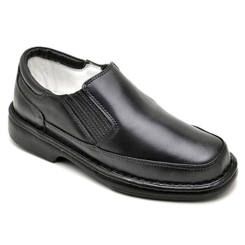 Sapato Casual Conforto Couro de Carneiro Preto 2009 - Franca Sapatos | Sapatos em Couro Direto da Fábrica