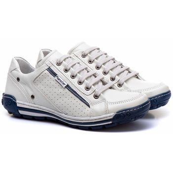 Sapatênis Casual Conforto Couro Gelo 3006 - Franca Sapatos | Sapatos em Couro Direto da Fábrica