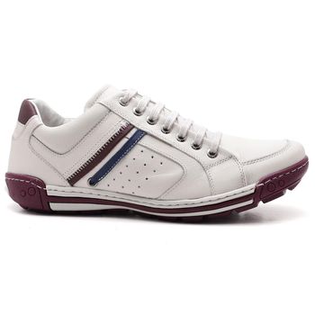 Sapatênis Casual Conforto Couro Gelo 3007 - Franca Sapatos | Sapatos em Couro Direto da Fábrica