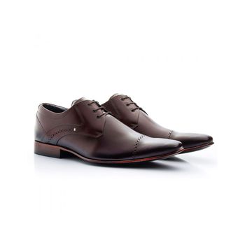 Sapato Social Masculino Couro Mouro - Franca Sapatos | Sapatos em Couro Direto da Fábrica