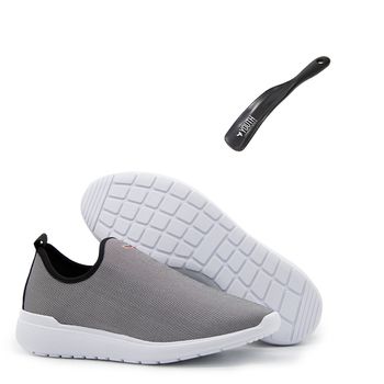 Kit Tênis Cinza + Calçadeira