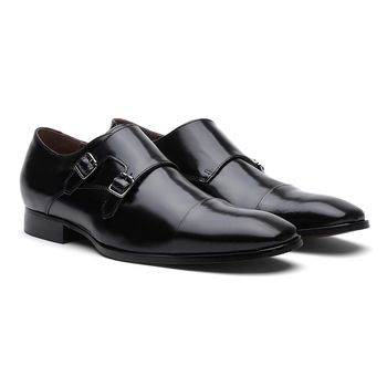 Sapato Social Oxford Roma Cromo Argentino Preto - Franca Sapatos | Sapatos em Couro Direto da Fábrica