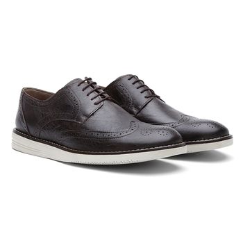 Sapato Casual Oxford Fossil Café - Franca Sapatos | Sapatos em Couro Direto da Fábrica