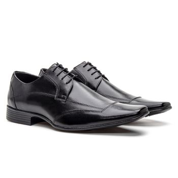 Sapato Clássico Social Masculino Preto - Franca Sapatos | Sapatos em Couro Direto da Fábrica