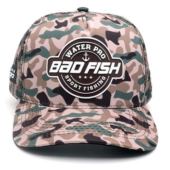 Boné Bad Fish Esporte Pesca Bordado Militar - FULGORE MILITAR
