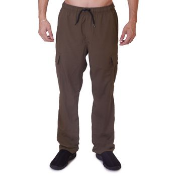 Calça Cargo Masculina Esporte Pesca De Secagem Ultra Rapida e Proteção Solar UV Bad Fish Caqui - FULGORE MILITAR