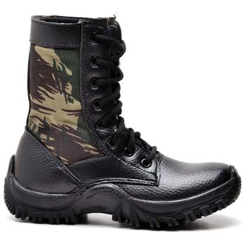 Coturno Bota Tênis Infantil Kids Adventure Militar Tatico Camuflado - FULGORE MILITAR