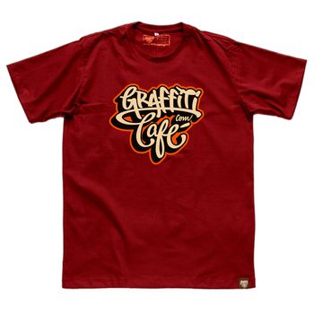 Camiseta Graffiti com Café - Vermelha - Graffiti com Café