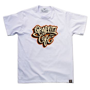Camiseta Graffiti com Café - Branca - Graffiti com Café