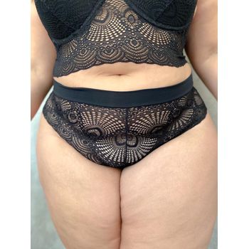 Calcinha Plus Size Premium Preta Caleçon Com Cós 0... - JOYCE PRADO