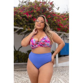 Biquíni Plus Size Bojo Nó Estampado Soft Blue - 01... - JOYCE PRADO