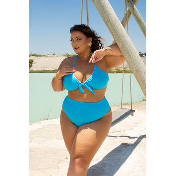 Biquíni Plus Size Laço Azul Pacific - 0128.07 - JOYCE PRADO