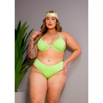 Biquíni Plus Size Aro Único Fio Duplo Kiwi 0107.51... - JOYCE PRADO