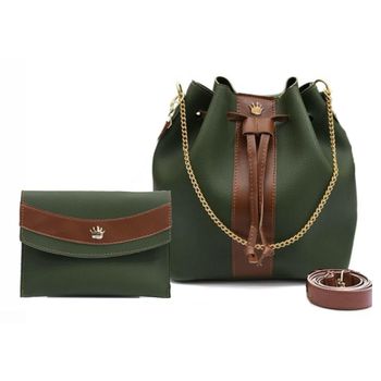 Duo Saco Ks Vegas Verde Com Cramelo - KS Emporium
