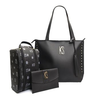 Kit Bolsa Feminina Sacola Grande Alça Su... - KS Emporium