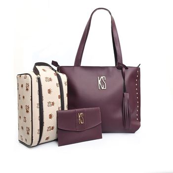 Kit Bolsa Feminina Sacola Grande Alça Su... - KS Emporium