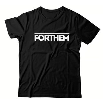 Camiseta Preta Forthem Wolf Line - CMPTFT22 - Forthem ®