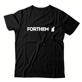 Camiseta Preta Forthem Wolf Log - CMPTFT24 - Forthem ®