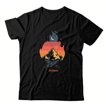 Camiseta Preta Forthem Wolf Fire Camps - CMPTFT27 - Forthem ®