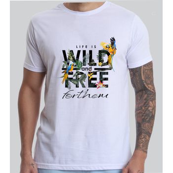 Camiseta Branca Forthem Wolf Free - CMBRFT28 - Forthem ®