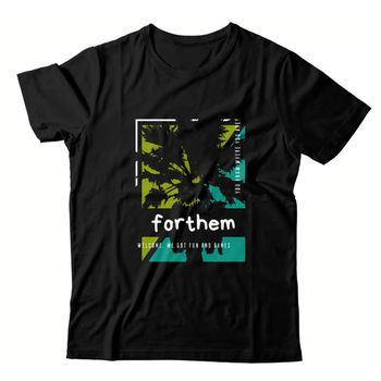 Camiseta Preta Forthem Wolf Coqs - CMPTFT31 - Forthem ®
