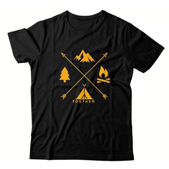 Camiseta Preta Forthem Wolf Life Camps - CMPTFT38 - Forthem ®