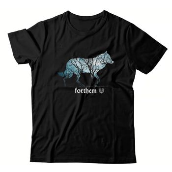 Camiseta Preta Forthem Wolf Viking - CMPTFT46 - Forthem ®