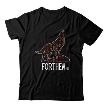 Camiseta Preta Forthem Wolf Lobo Viking - CMPTFT66 - Forthem ®