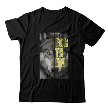 Camiseta Preta Forthem Wolf Two Face - CMPTFT70 - Forthem ®