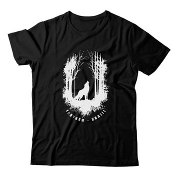 Camiseta Preta Forthem Wolf Dark Florest - CMPTFT7 - Forthem ®